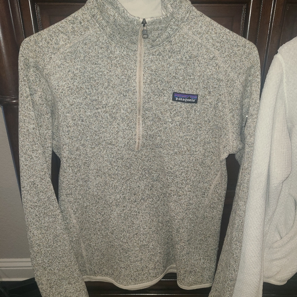 Patagonia women’s better sweater 1/4 zip pullover - Pelican - S